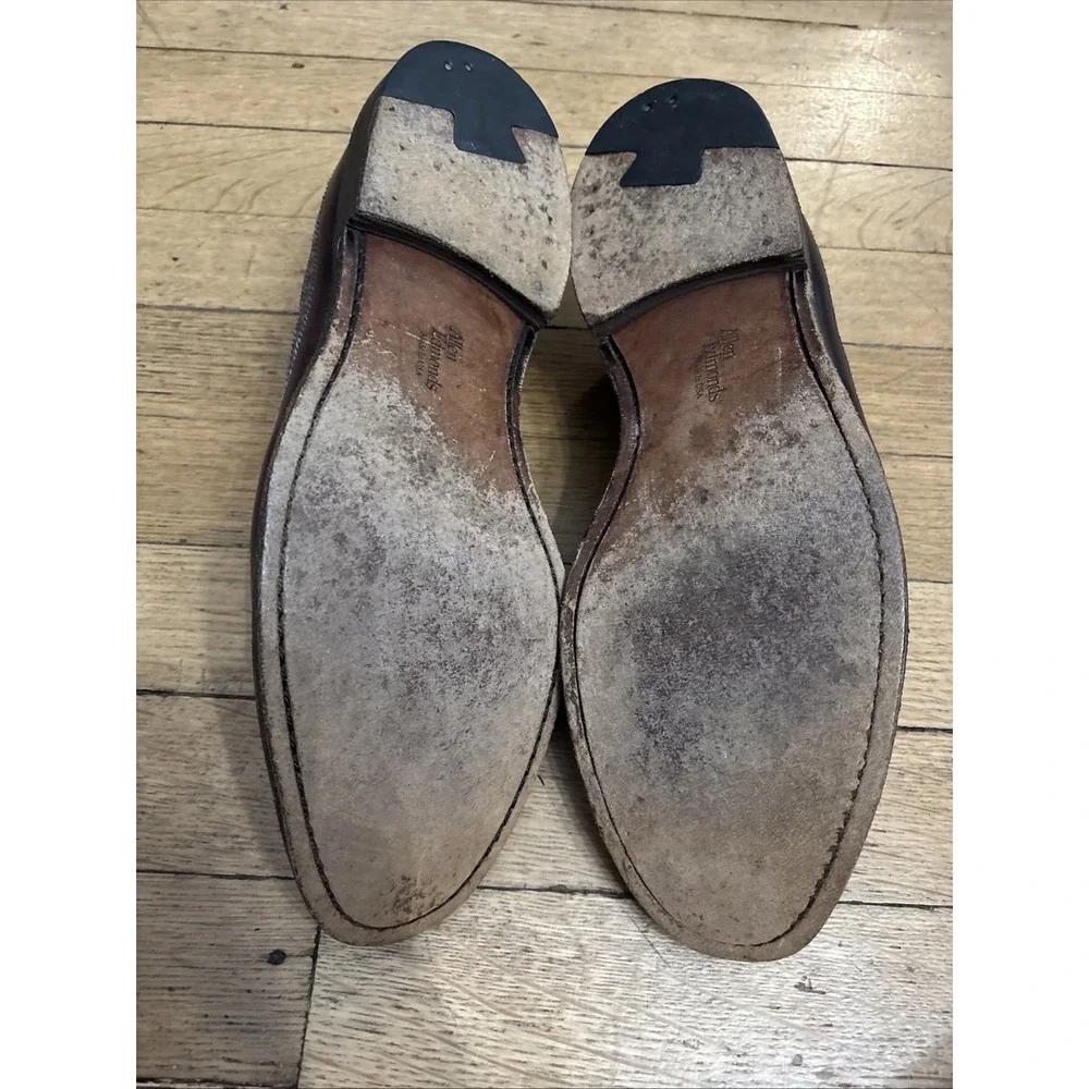 Men's ALLEN EDMONDS 9097 MacNeil Longwing Blucher Dress Shoes Sz 10.5b
